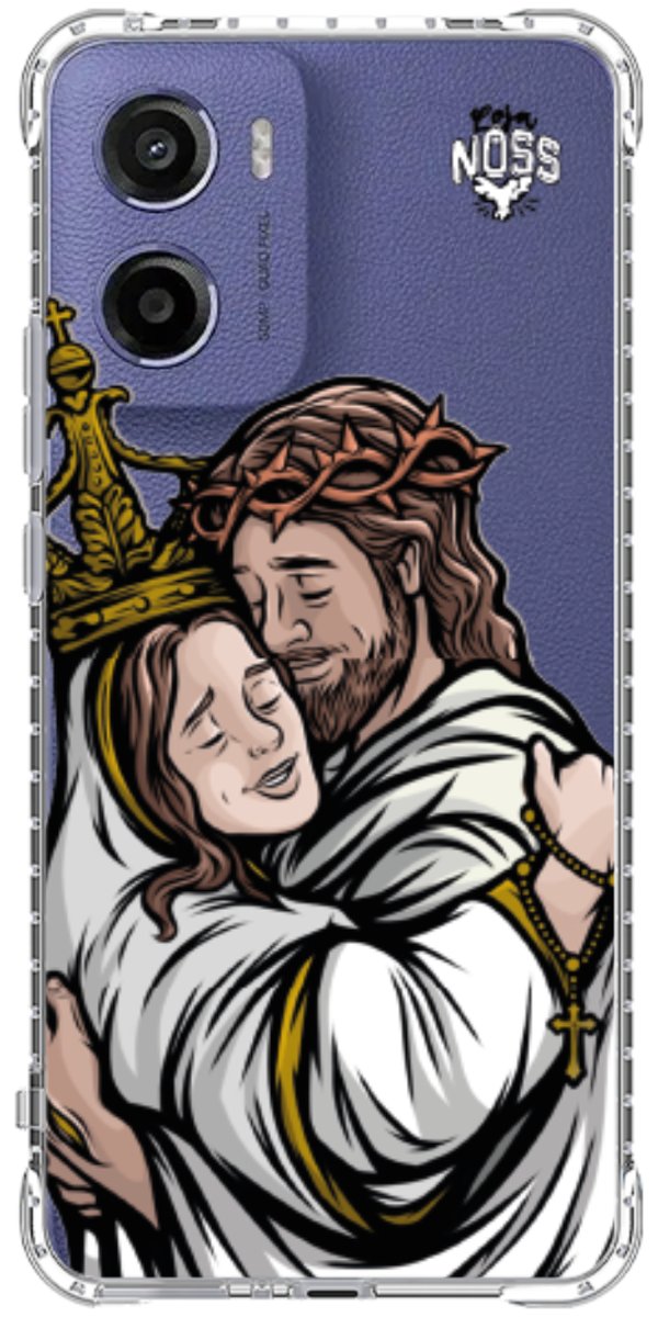 Capinha Para Celular Tudo com Jesus Nada sem Maria
