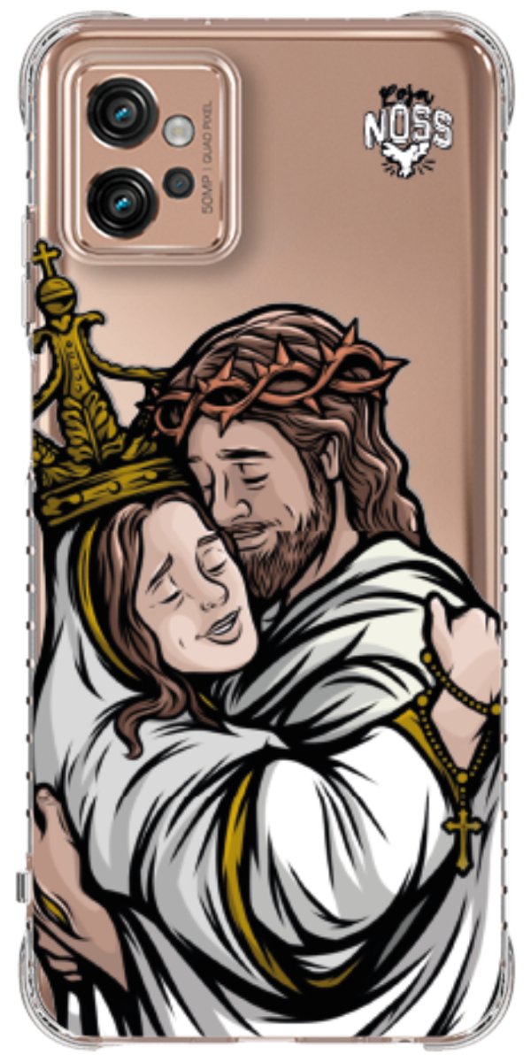 Capinha Para Celular Tudo com Jesus Nada sem Maria