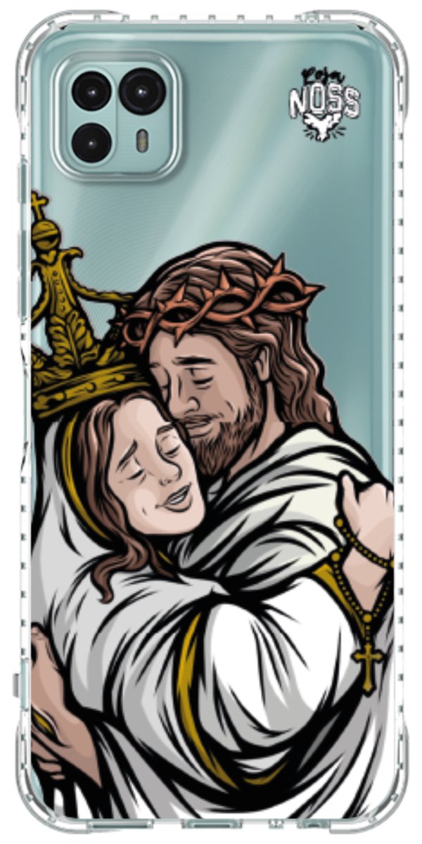 Capinha Para Celular Tudo com Jesus Nada sem Maria