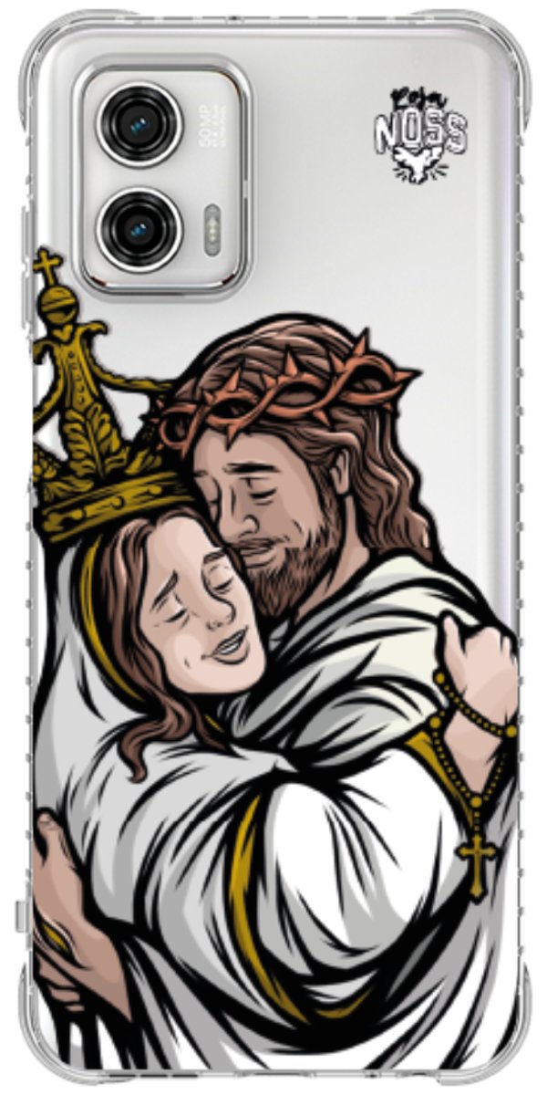 Capinha Para Celular Tudo com Jesus Nada sem Maria