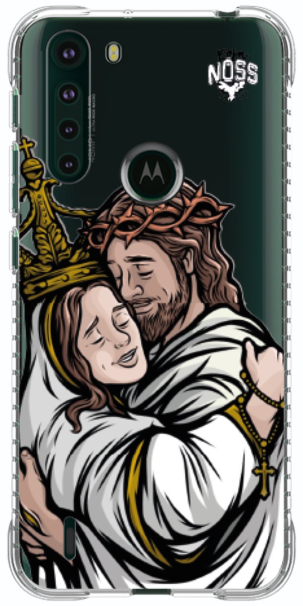 Capinha Para Celular Tudo com Jesus Nada sem Maria