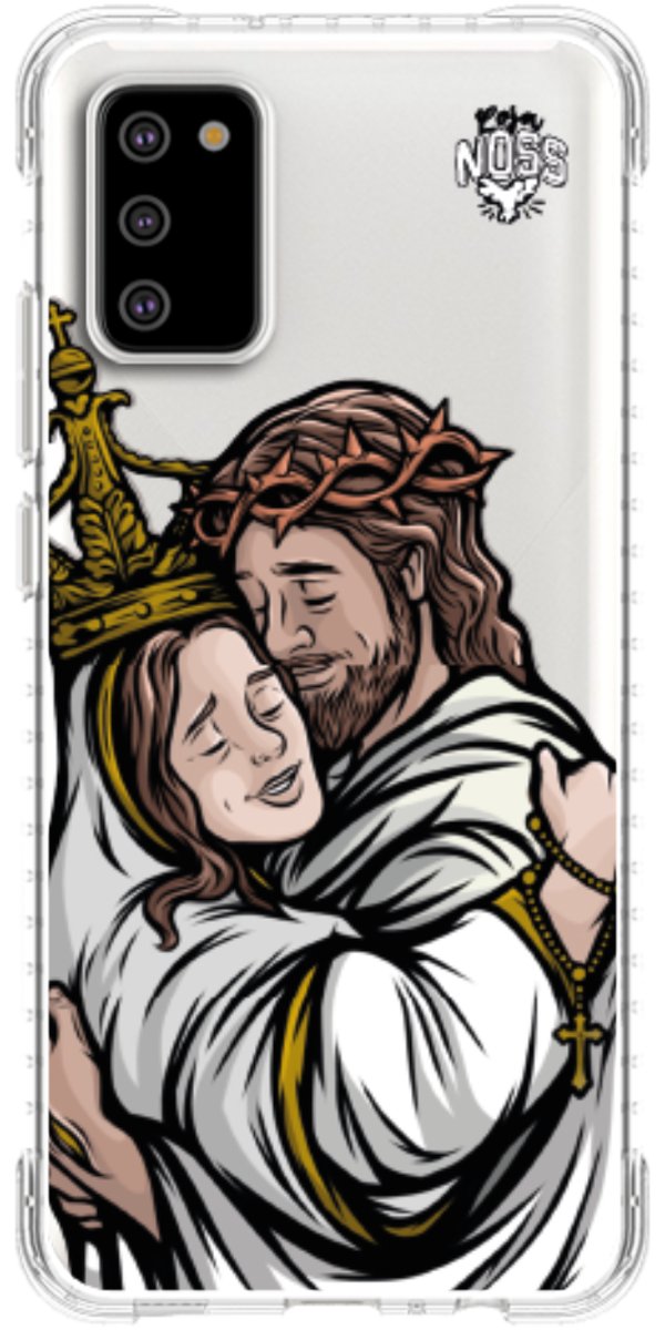 Capinha Para Celular Tudo com Jesus Nada sem Maria