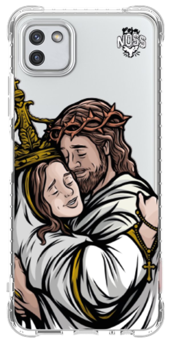 Capinha Para Celular Tudo com Jesus Nada sem Maria
