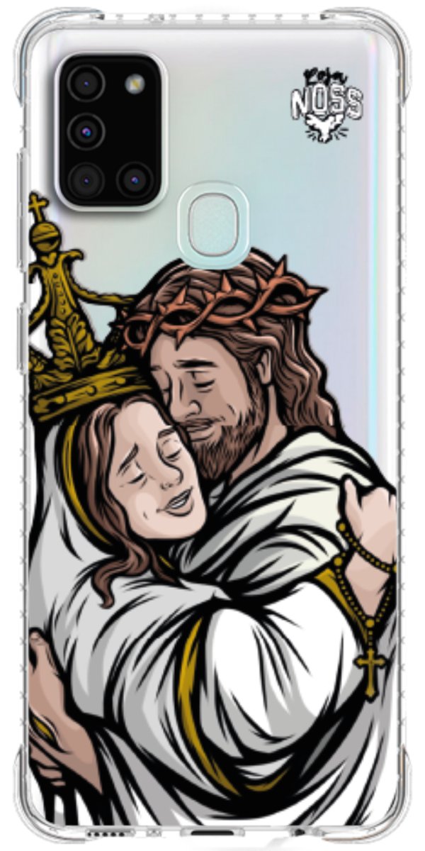 Capinha Para Celular Tudo com Jesus Nada sem Maria