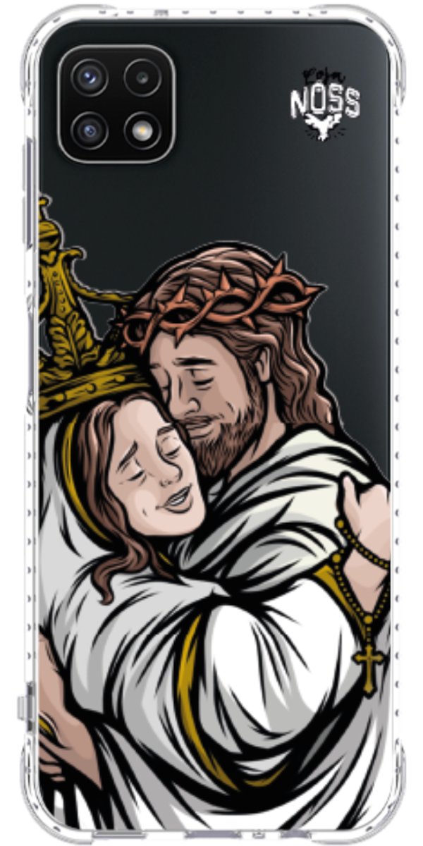 Capinha Para Celular Tudo com Jesus Nada sem Maria