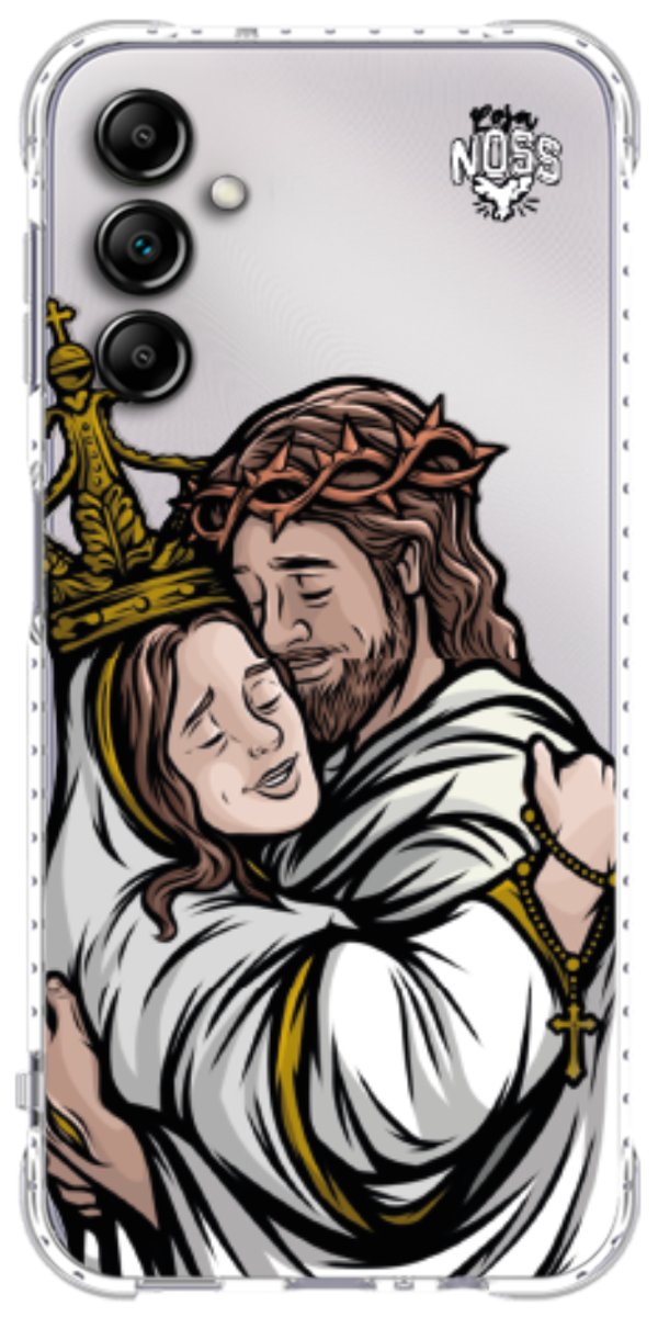Capinha Para Celular Tudo com Jesus Nada sem Maria