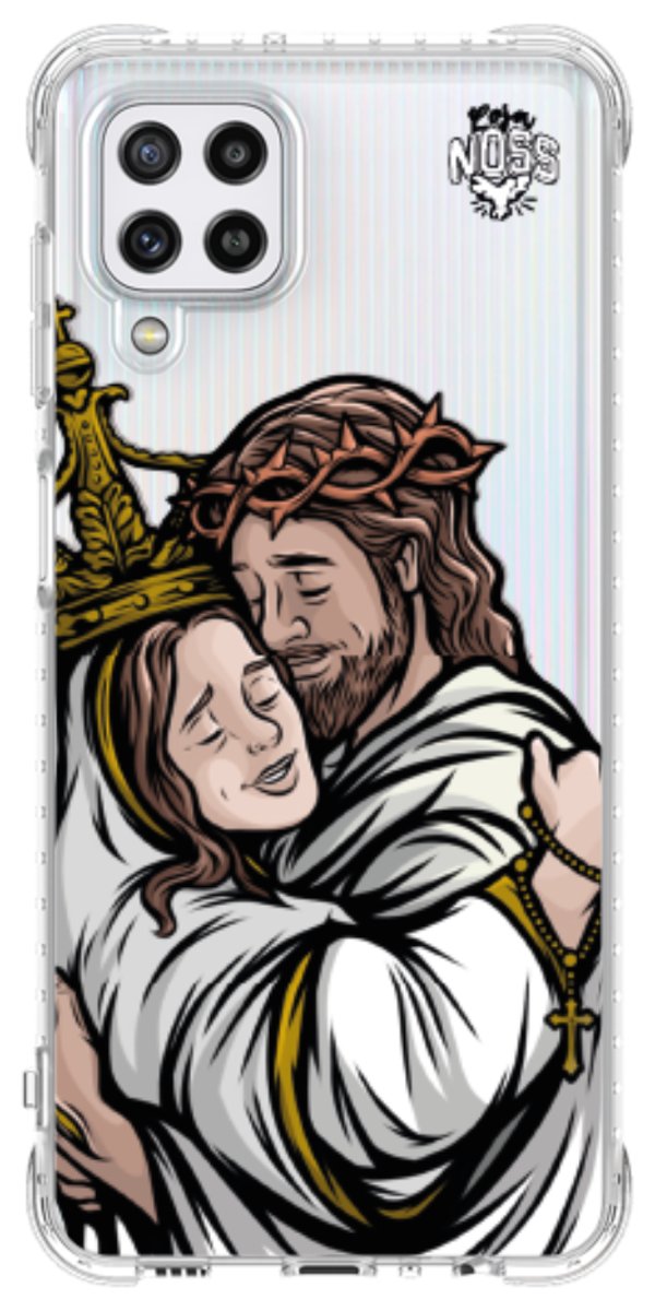 Capinha Para Celular Tudo com Jesus Nada sem Maria