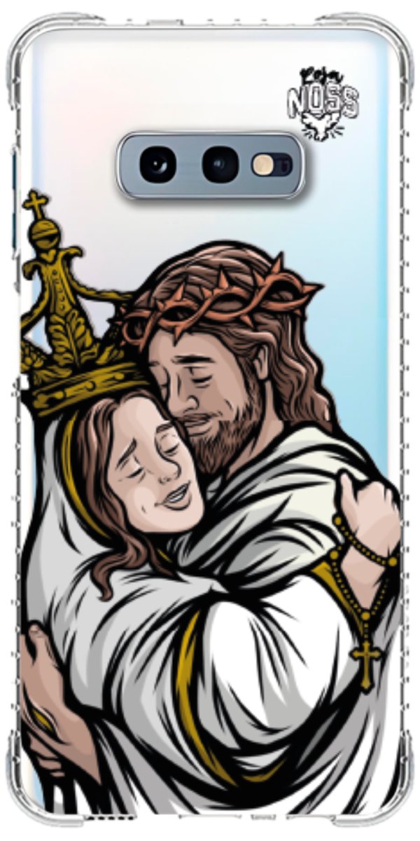 Capinha Para Celular Tudo com Jesus Nada sem Maria