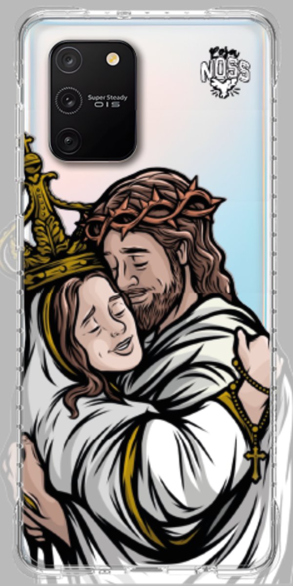 Capinha Para Celular Tudo com Jesus Nada sem Maria