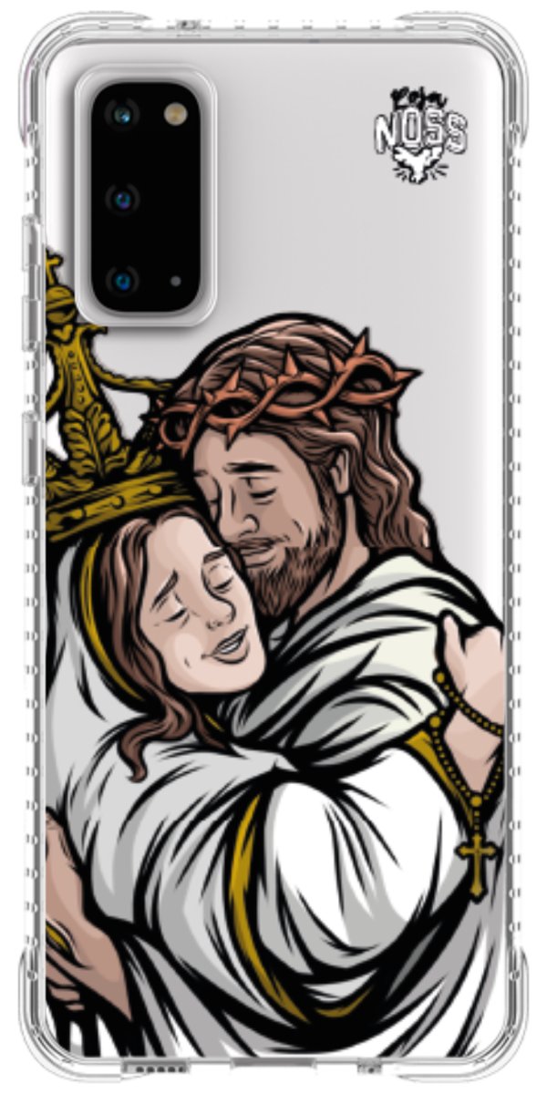 Capinha Para Celular Tudo com Jesus Nada sem Maria