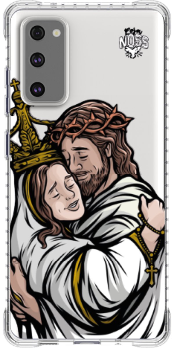 Capinha Para Celular Tudo com Jesus Nada sem Maria