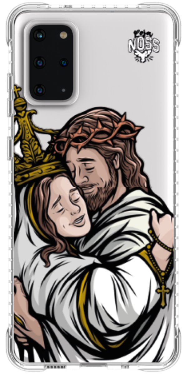 Capinha Para Celular Tudo com Jesus Nada sem Maria