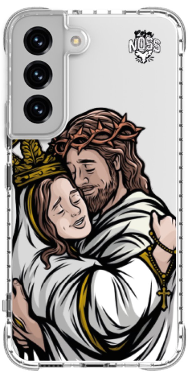 Capinha Para Celular Tudo com Jesus Nada sem Maria