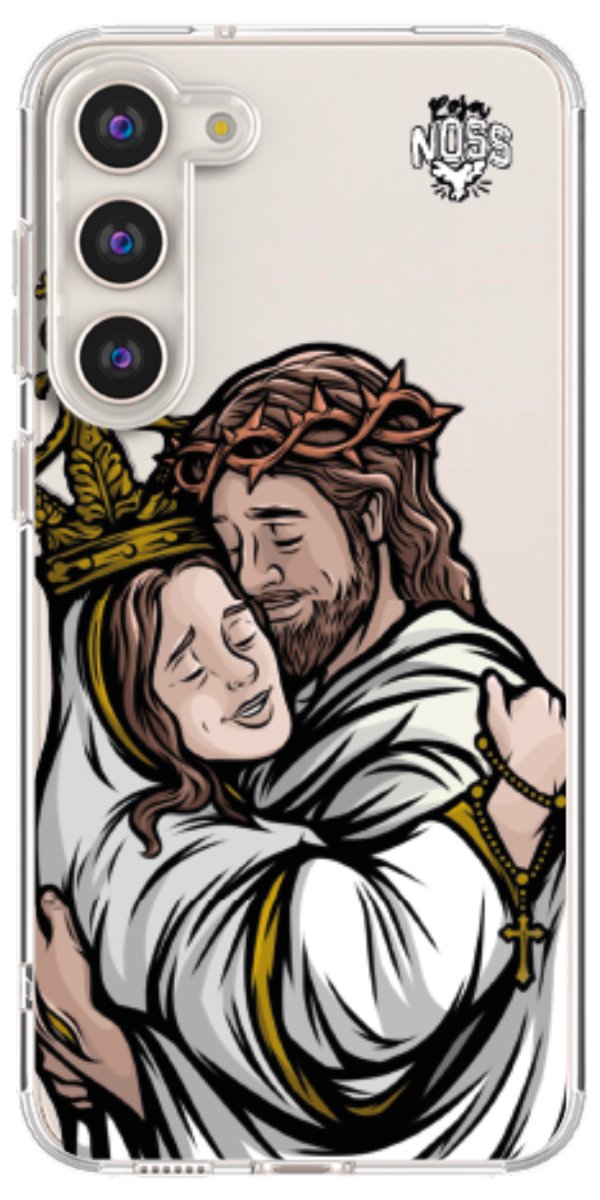 Capinha Para Celular Tudo com Jesus Nada sem Maria