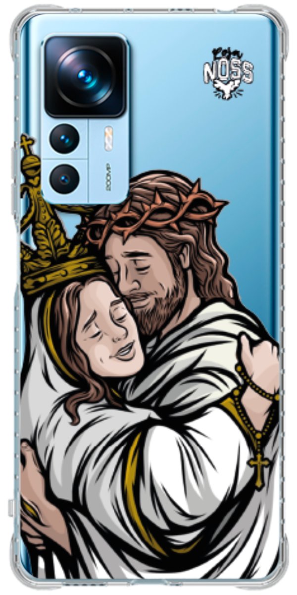 Capinha Para Celular Tudo com Jesus Nada sem Maria
