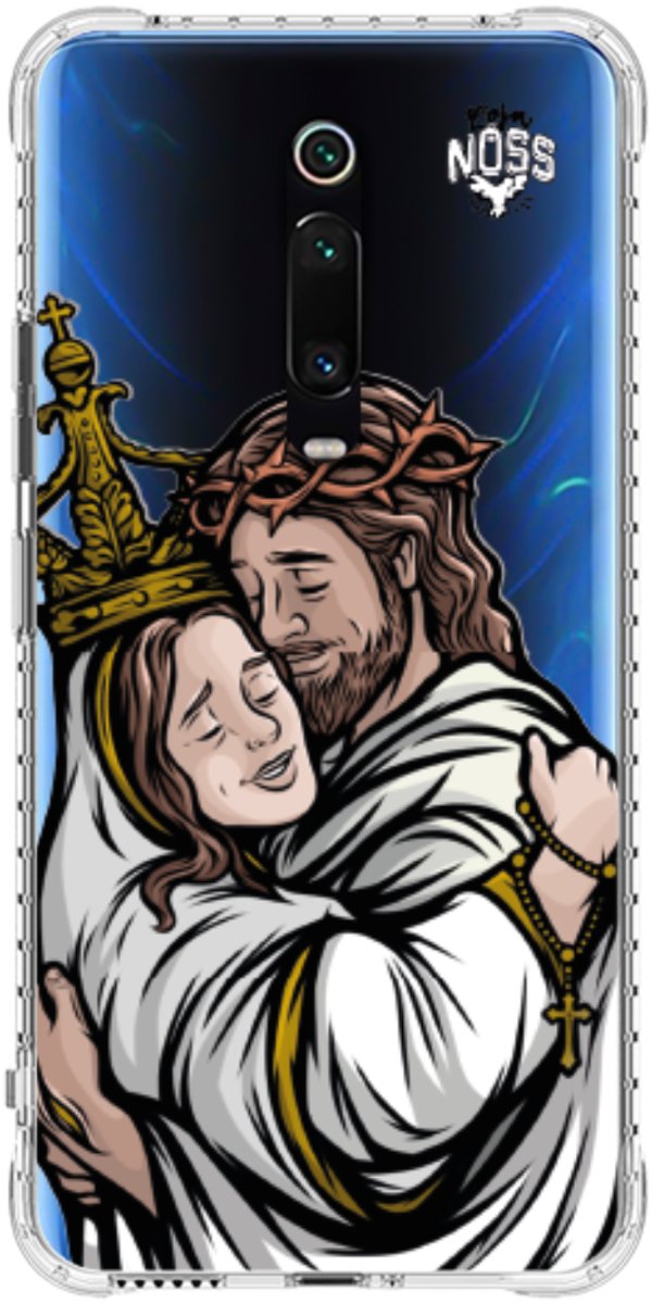 Capinha Para Celular Tudo com Jesus Nada sem Maria