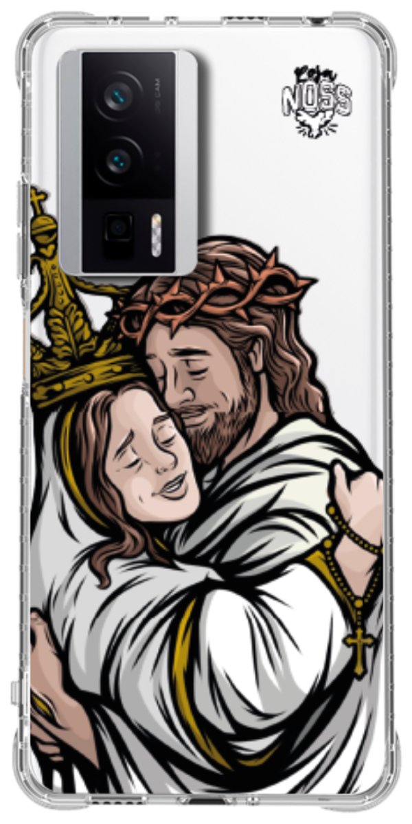 Capinha Para Celular Tudo com Jesus Nada sem Maria