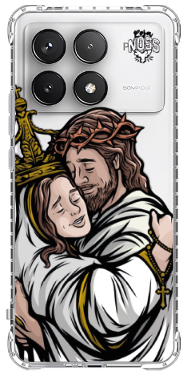 Capinha Para Celular Tudo com Jesus Nada sem Maria