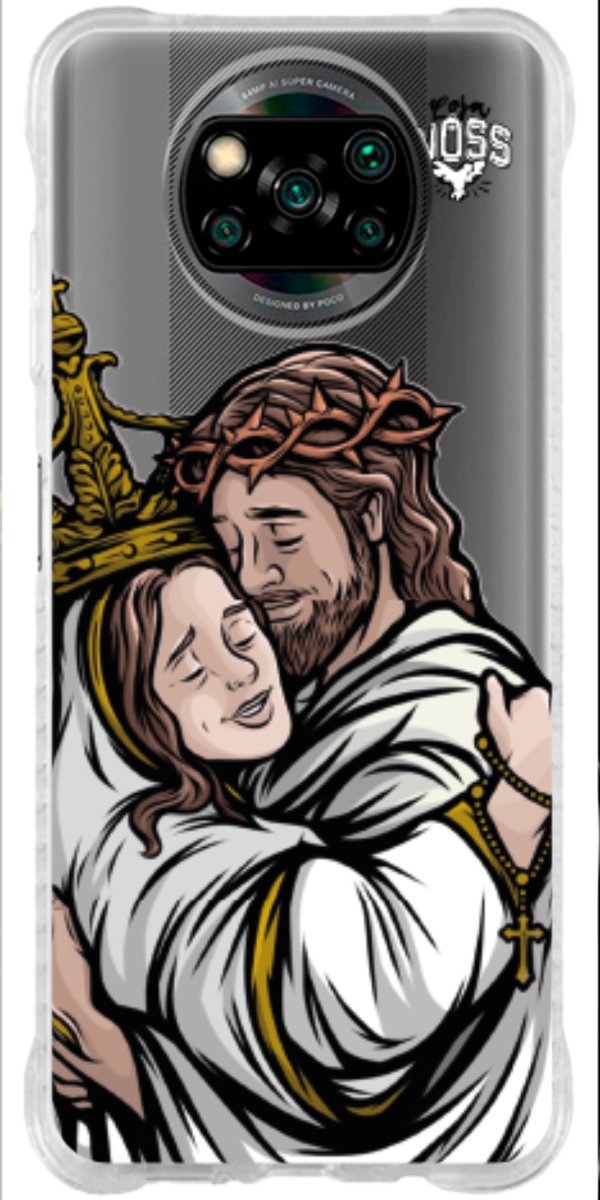 Capinha Para Celular Tudo com Jesus Nada sem Maria