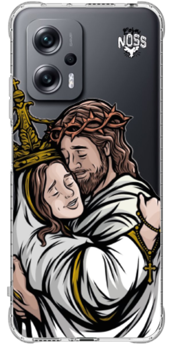 Capinha Para Celular Tudo com Jesus Nada sem Maria