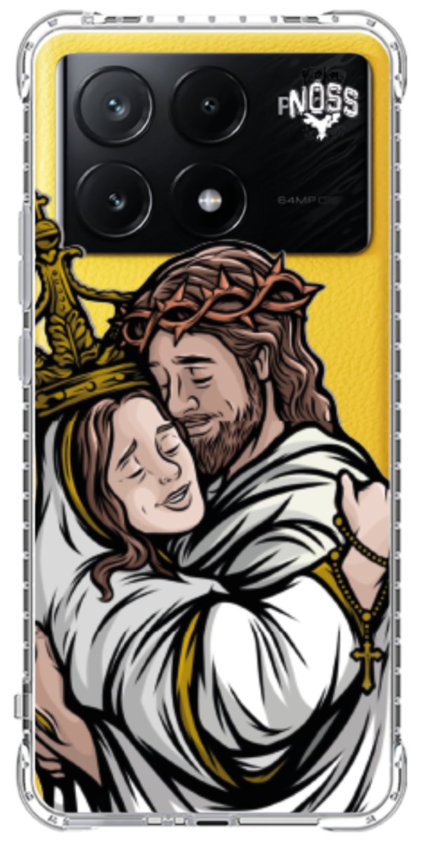 Capinha Para Celular Tudo com Jesus Nada sem Maria
