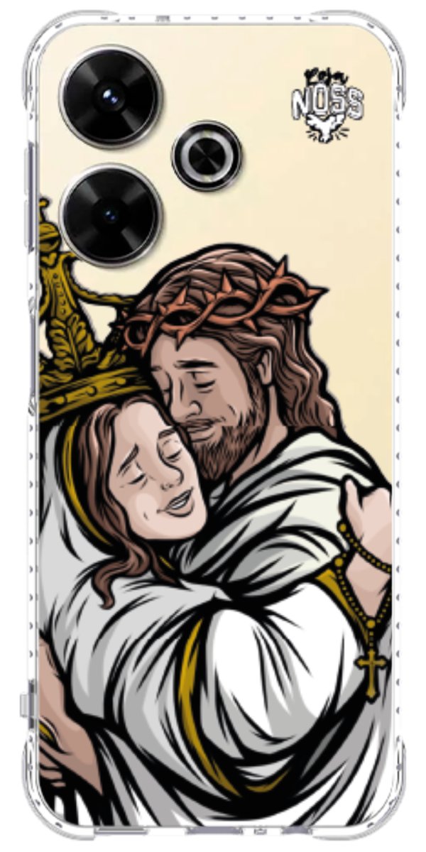 Capinha Para Celular Tudo com Jesus Nada sem Maria