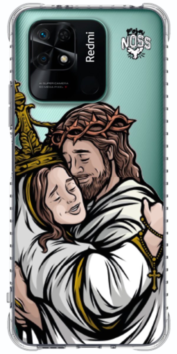 Capinha Para Celular Tudo com Jesus Nada sem Maria