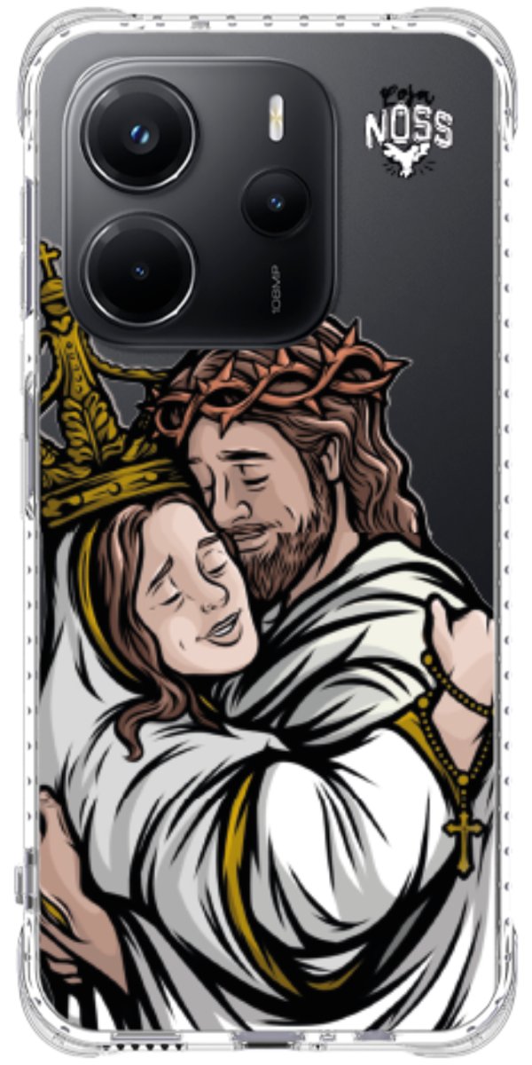 Capinha Para Celular Tudo com Jesus Nada sem Maria