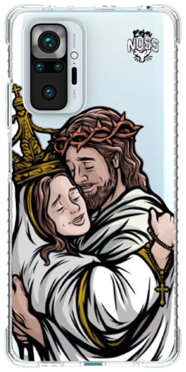 Capinha Para Celular Tudo com Jesus Nada sem Maria