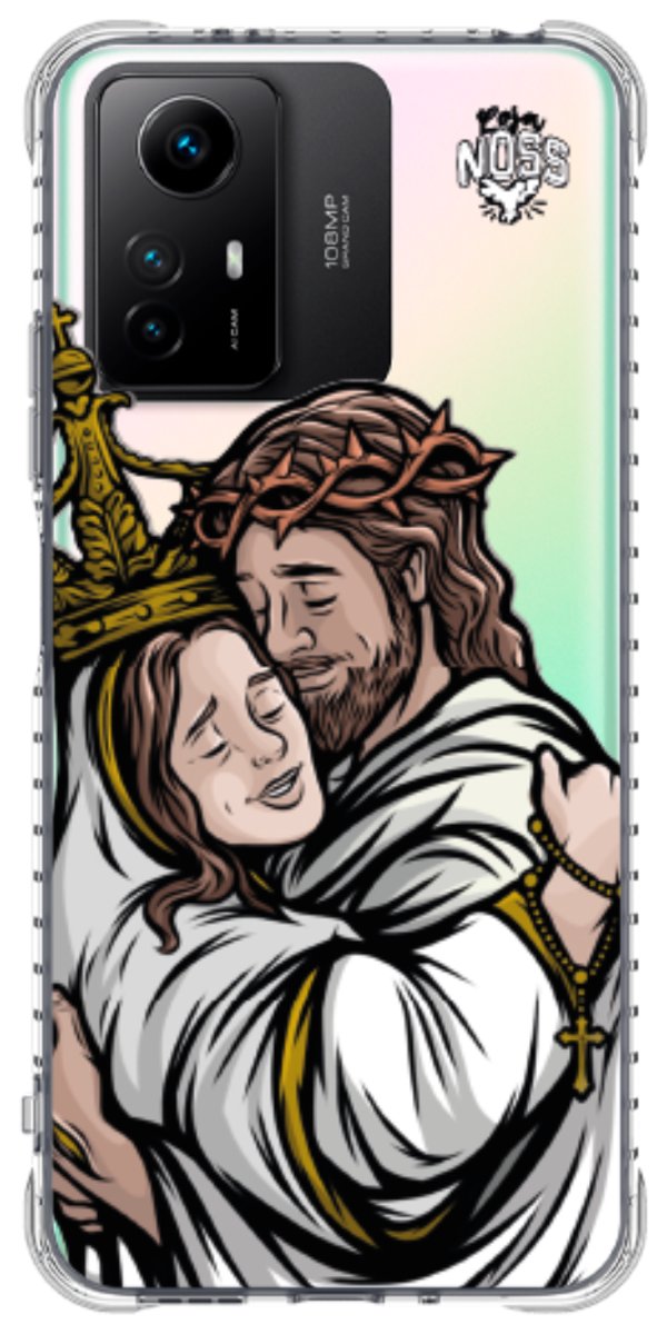 Capinha Para Celular Tudo com Jesus Nada sem Maria