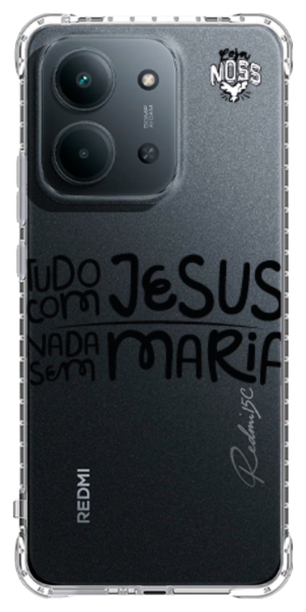 Capinha para Celular Tudo com Jesus Nada sem Maria