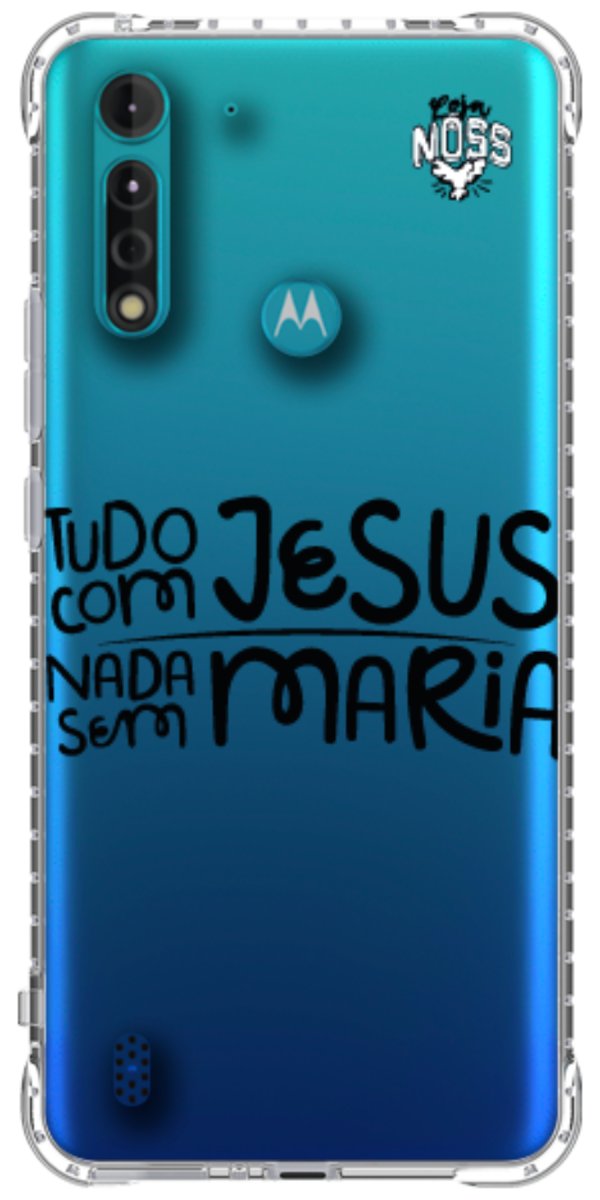 Capinha para Celular Tudo com Jesus Nada sem Maria