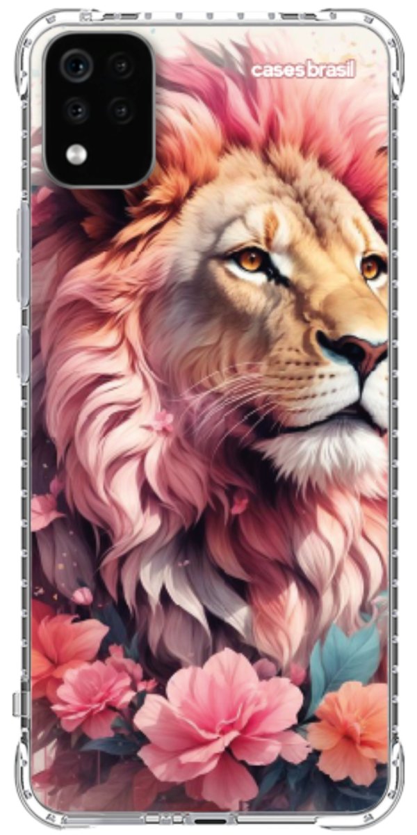 Capinha para Celular Leão Floral