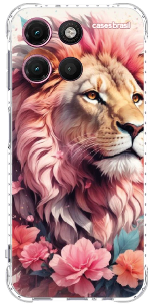 Capinha para Celular Leão Floral