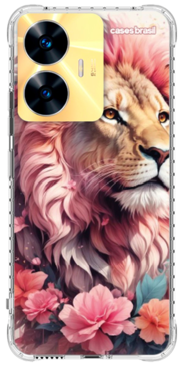 Capinha para Celular Leão Floral