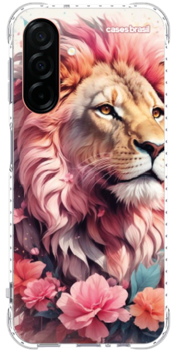 Capinha para Celular Leão Floral