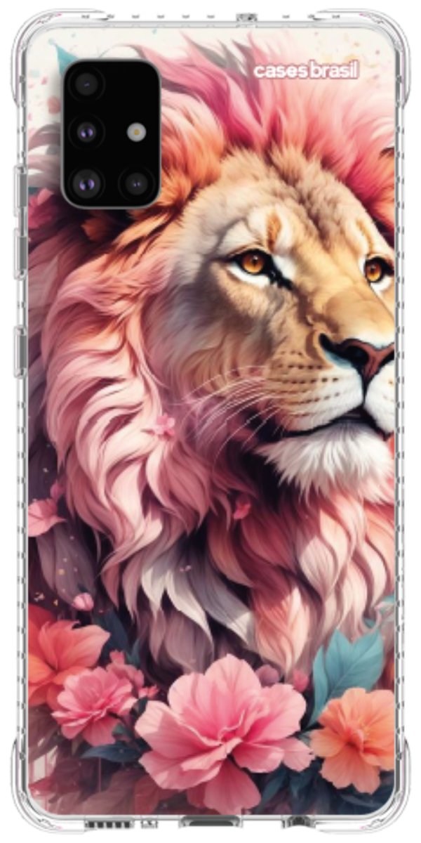 Capinha para Celular Leão Floral