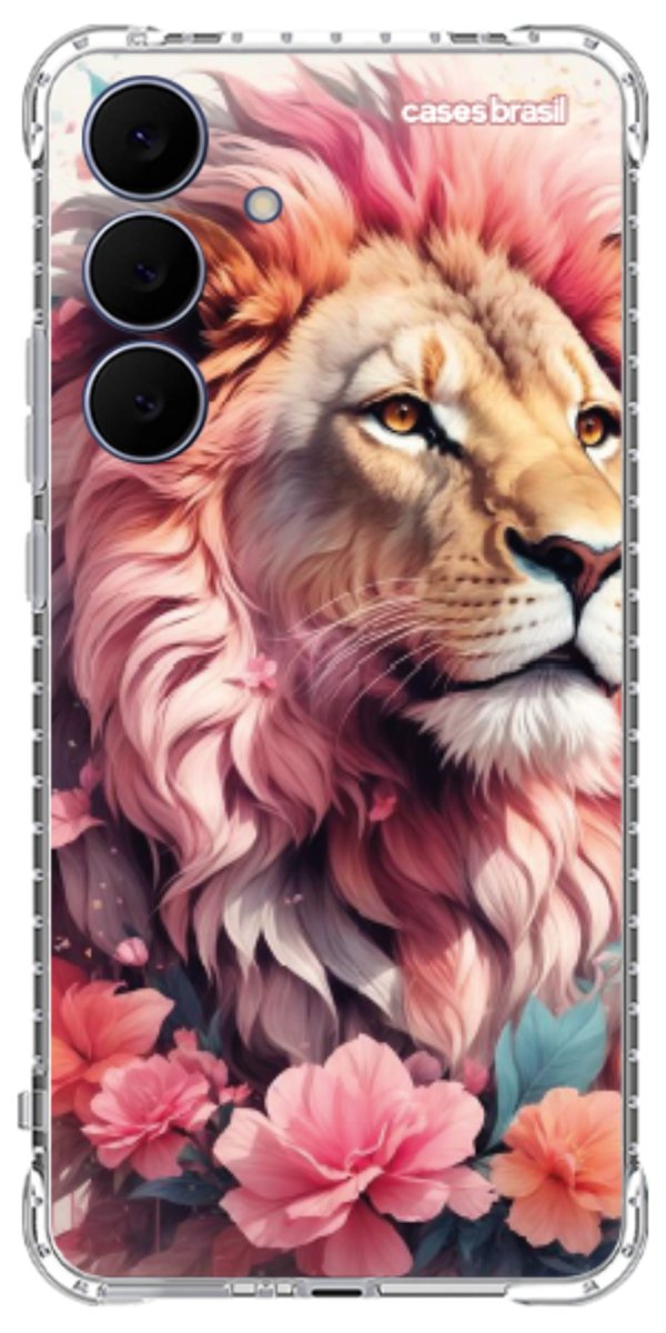 Capinha para Celular Leão Floral