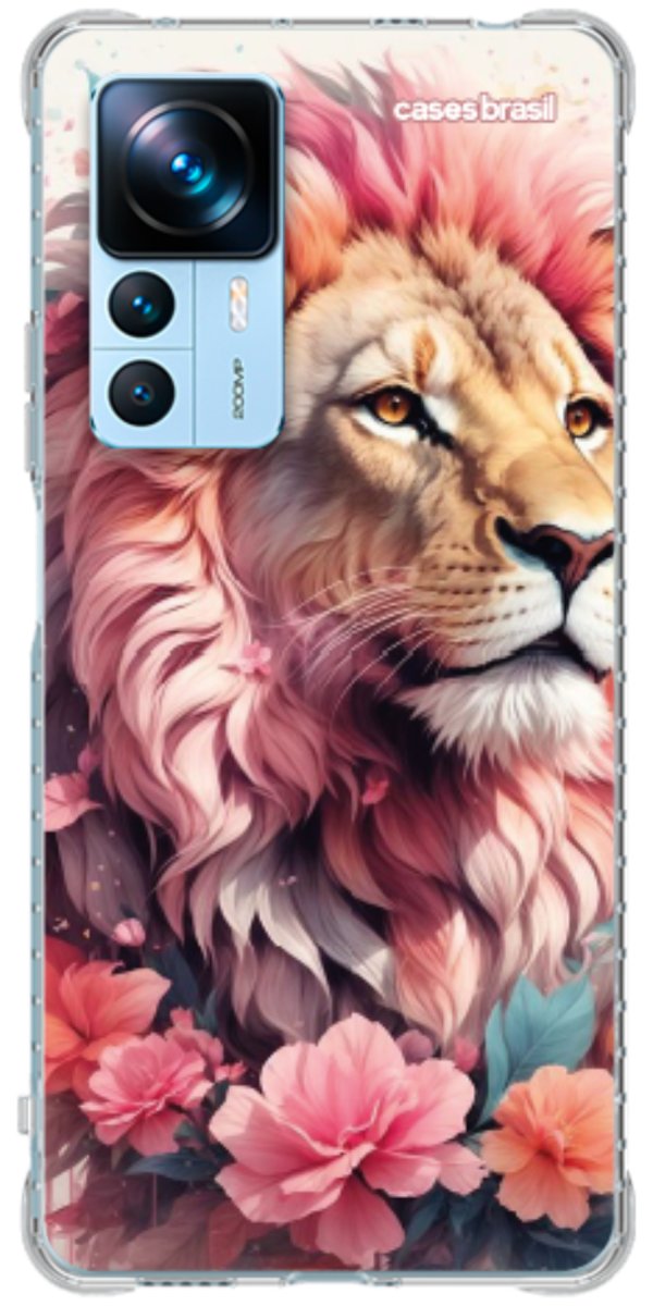 Capinha para Celular Leão Floral