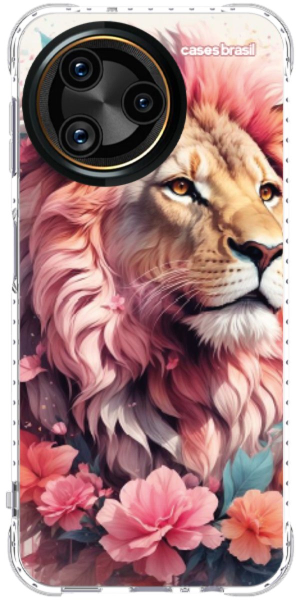 Capinha para Celular Leão Floral