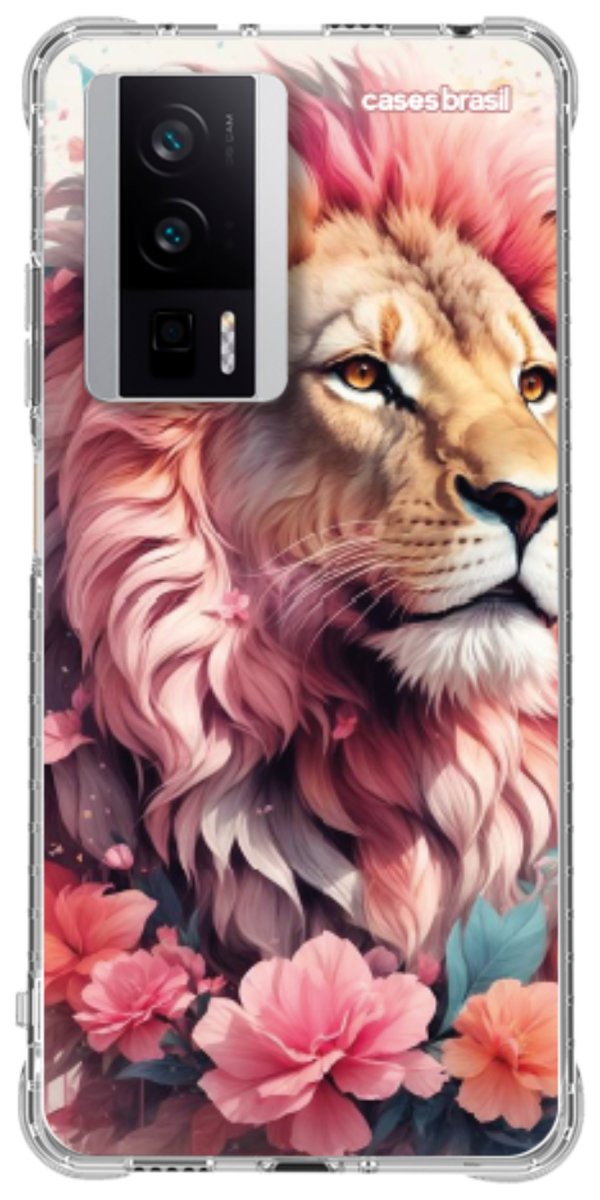 Capinha para Celular Leão Floral