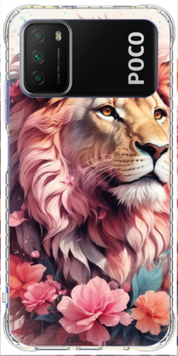 Capinha para Celular Leão Floral