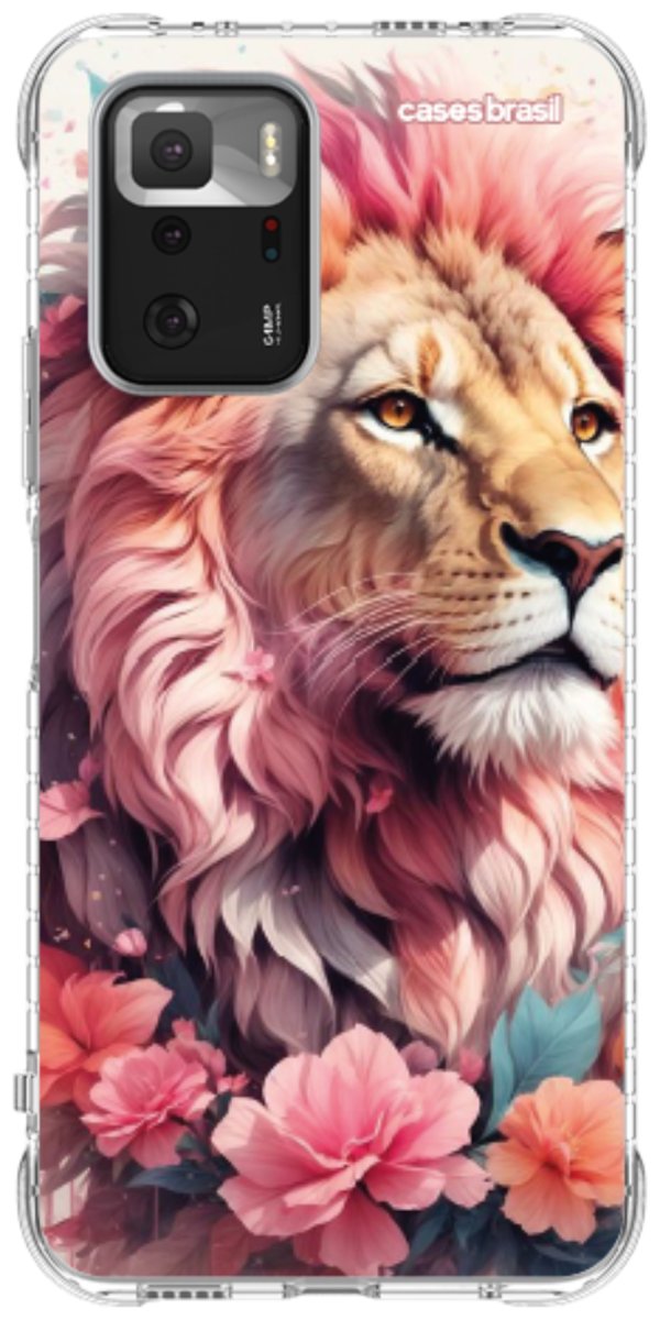Capinha para Celular Leão Floral