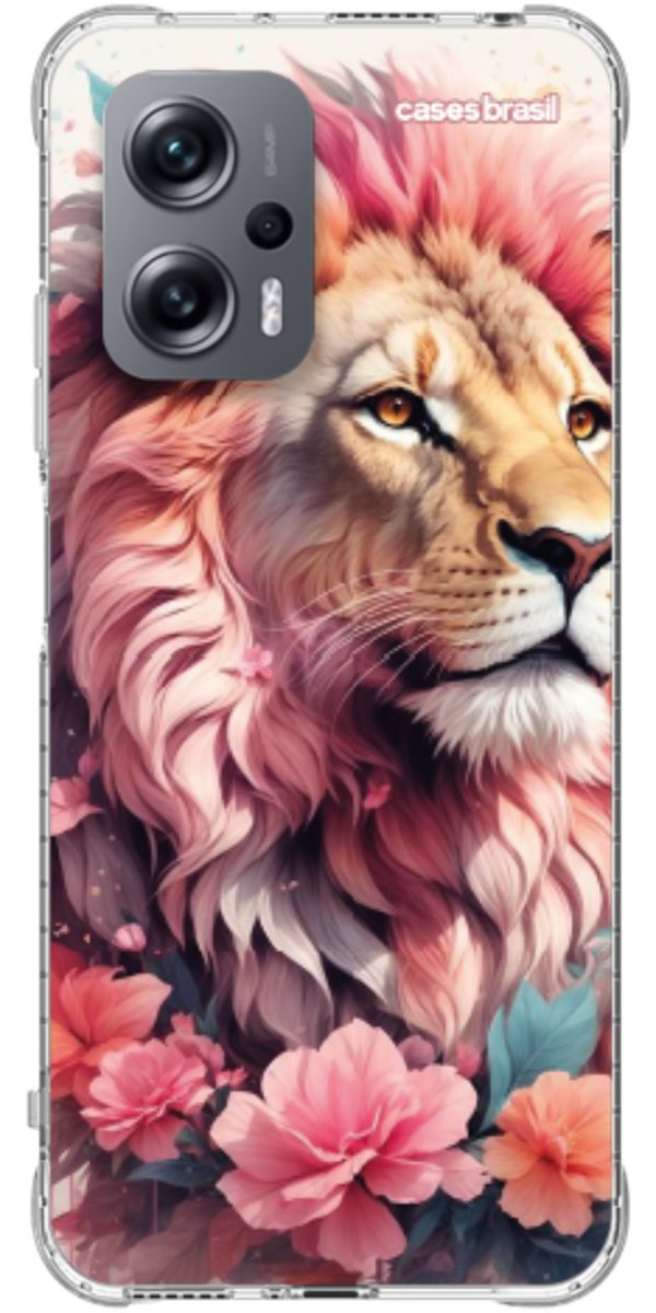 Capinha para Celular Leão Floral