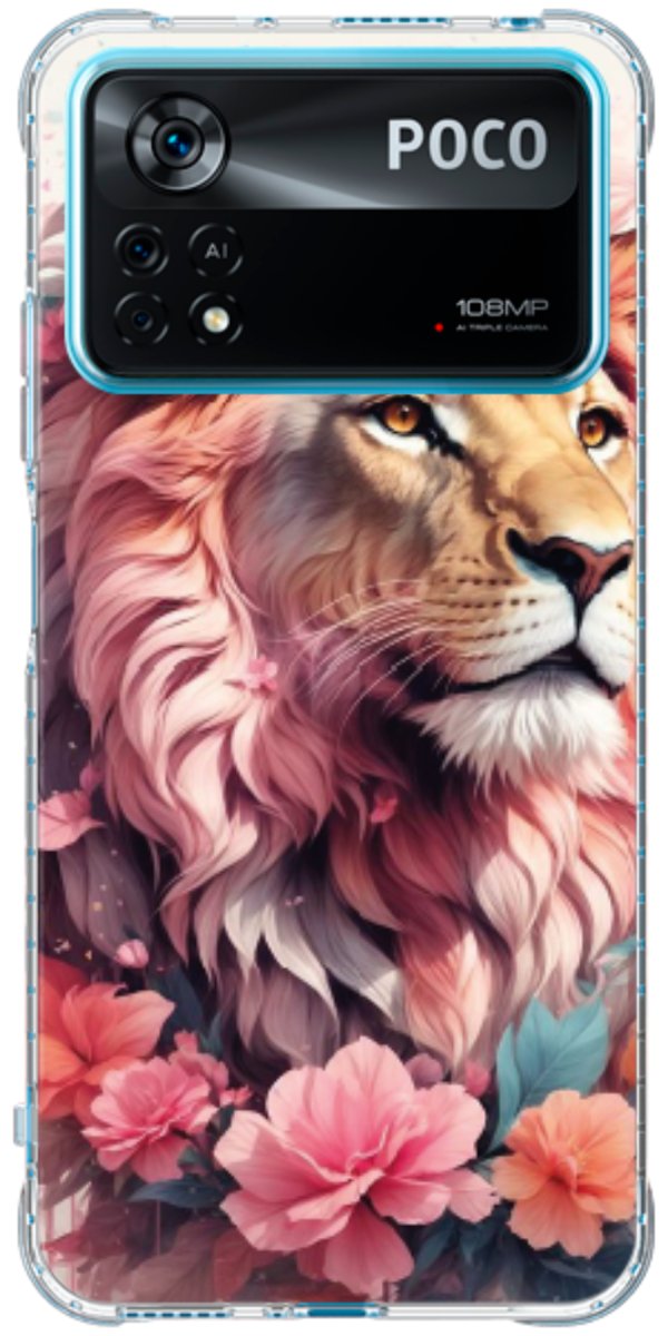 Capinha para Celular Leão Floral