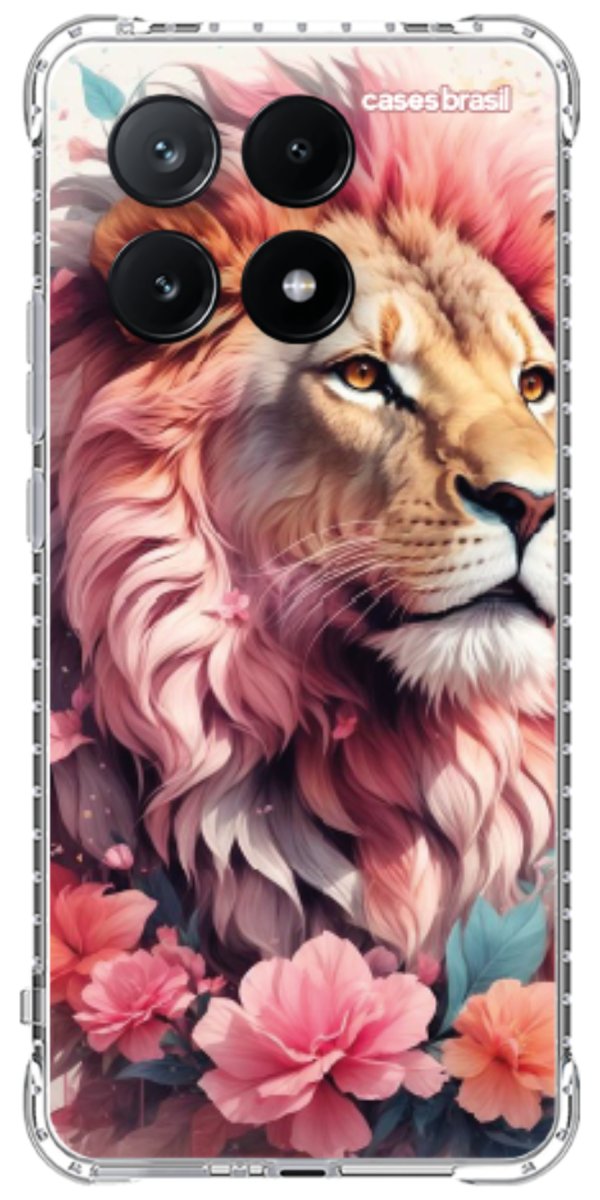 Capinha para Celular Leão Floral