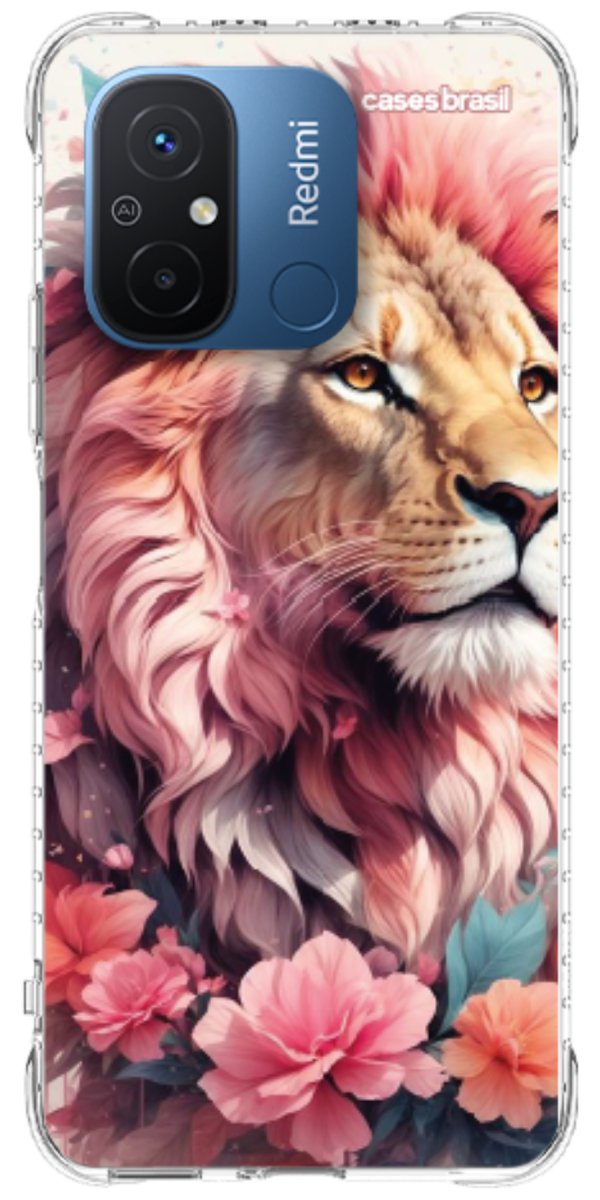 Capinha para Celular Leão Floral