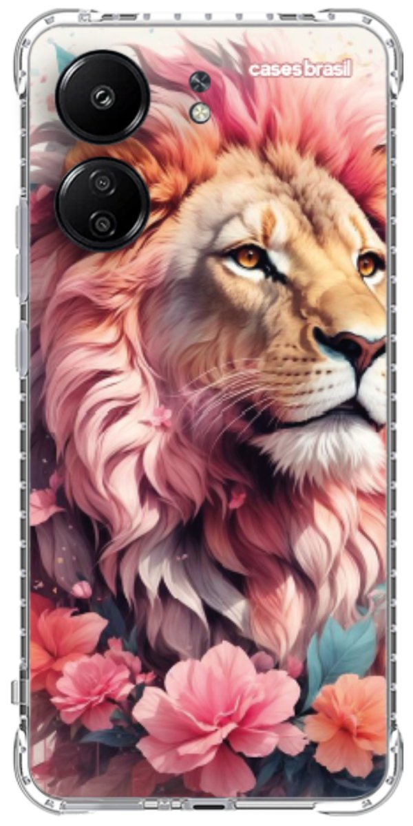 Capinha para Celular Leão Floral