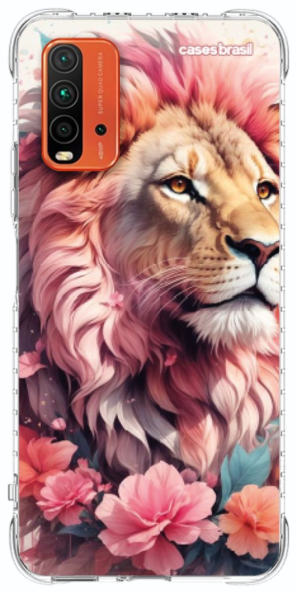 Capinha para Celular Leão Floral