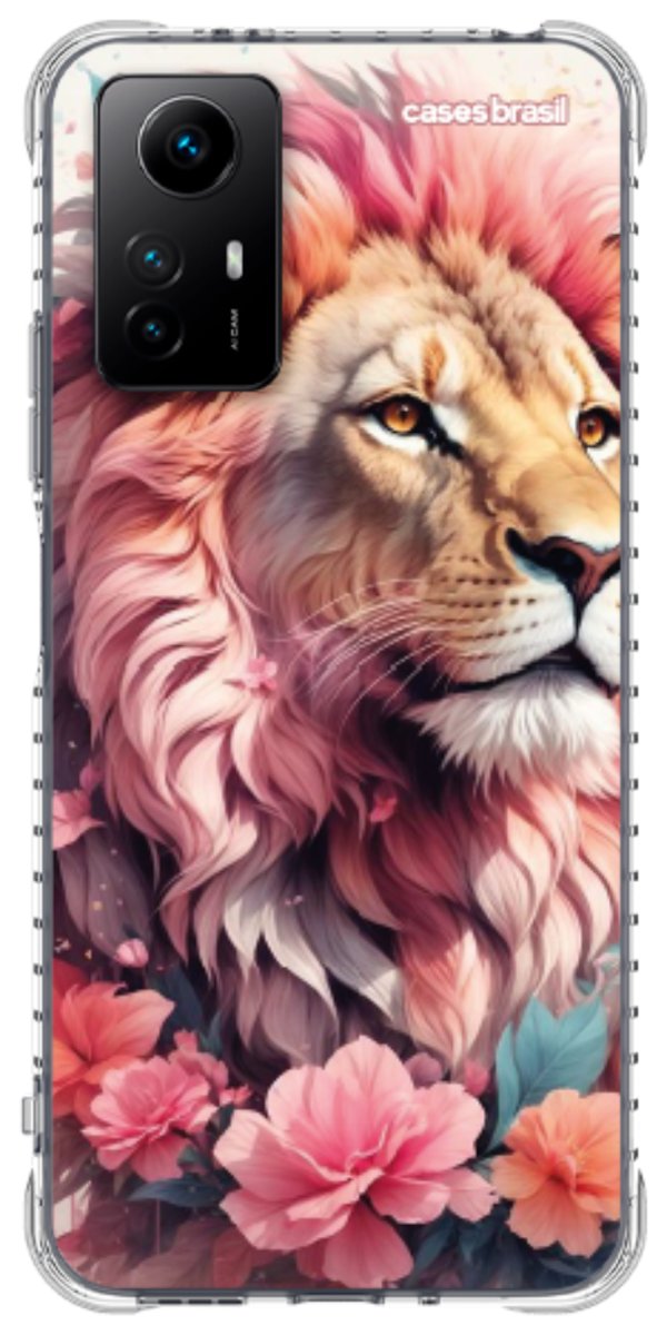 Capinha para Celular Leão Floral